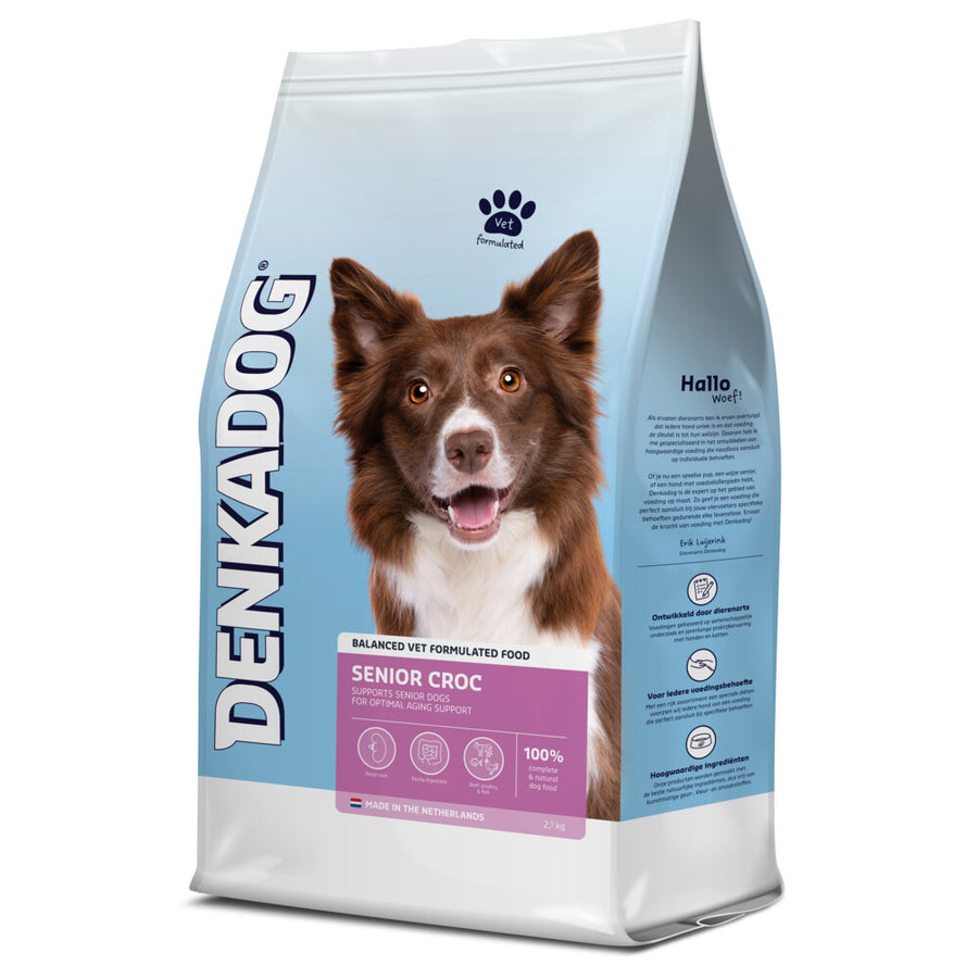 Denkadog - Hondenvoer Senior Croc - 2,5kg
