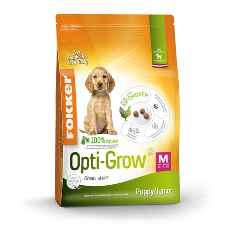 Fokker - Dog Opti - Grow M Kip - Hondenvoer - 13kg