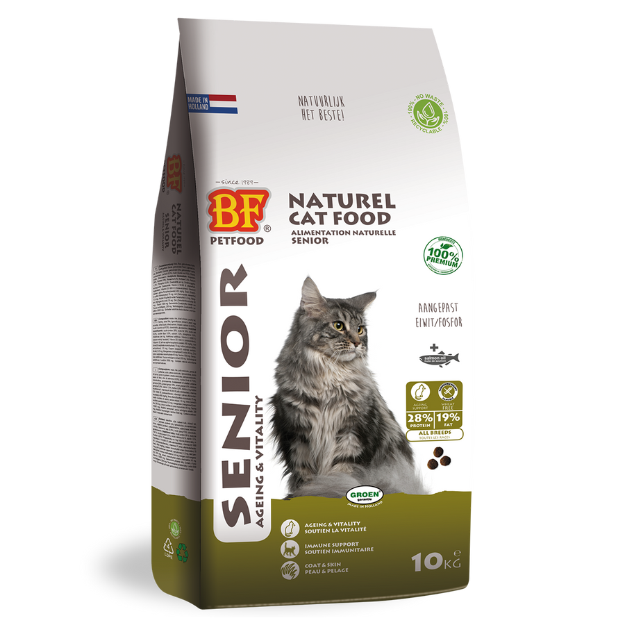 Biofood - Bf Ncf Senior Ageing - Kattenvoer - Kip Vis Zalm 10kg