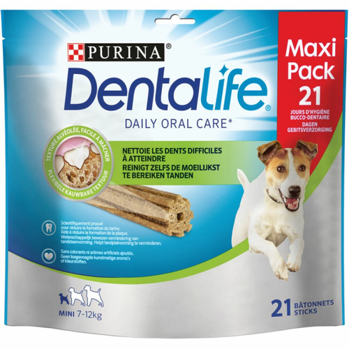 DentaLife - Kauwstaaf Small 7-12 kg Voordeelbundel - 3 x 21 stuks (63 sticks)