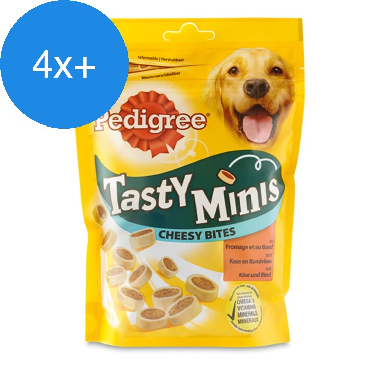 Pedigree - Tasty Mini's Cheesy Bites - Hondensnacks -140g - Voordeelbundel