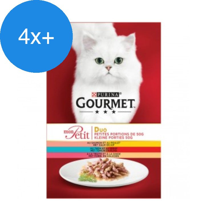 Gourmet - Mon Petit Vis & Vlees - Kattenvoer - 6x50g - Voordeelbundel