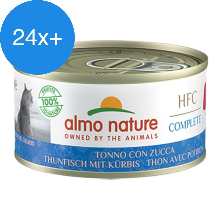 Almo Nature - HFC Complete - Kattenvoer - Tonijn & Pompoen - 70g - Voordeelbundel