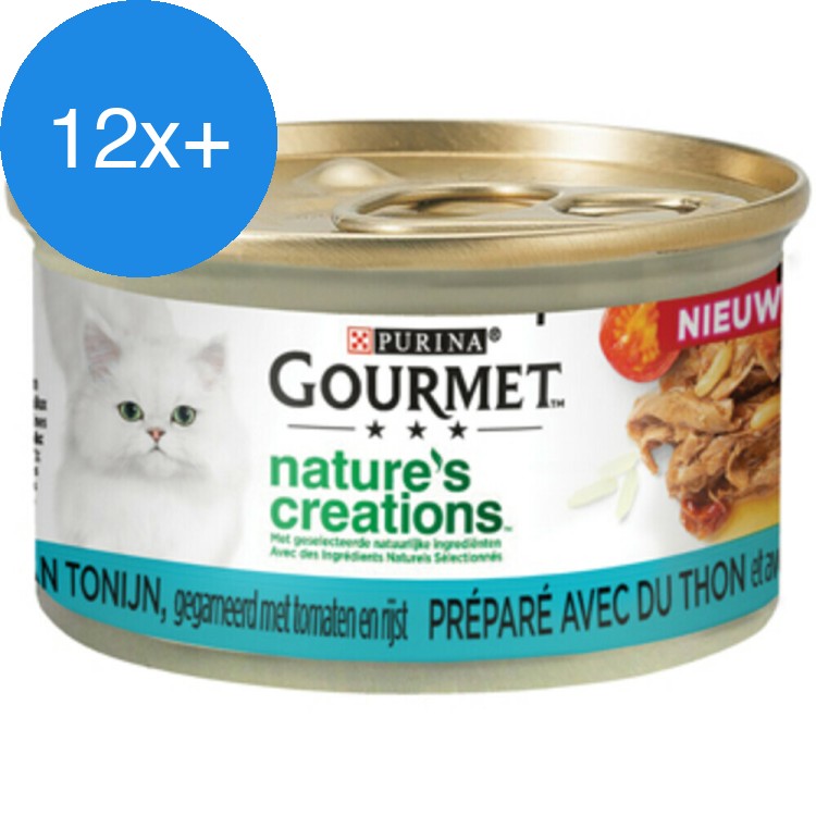 Gourmet - Nature's Creations Tonijn - Kattenvoer - 85g - Voordeelbundel