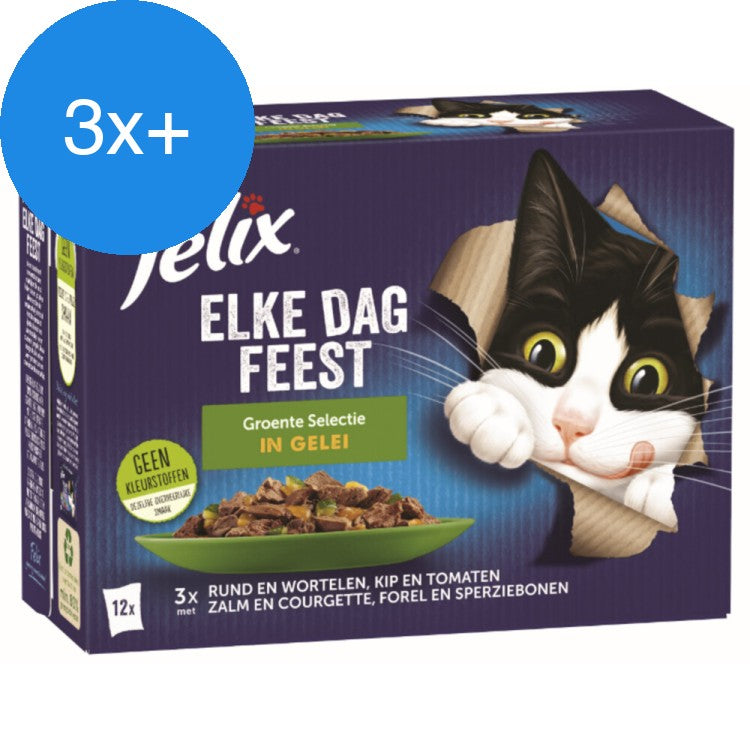 Felix - Elke Dag Feest Groente Selectie in Gelei - 12x85g - Voordeelbundel
