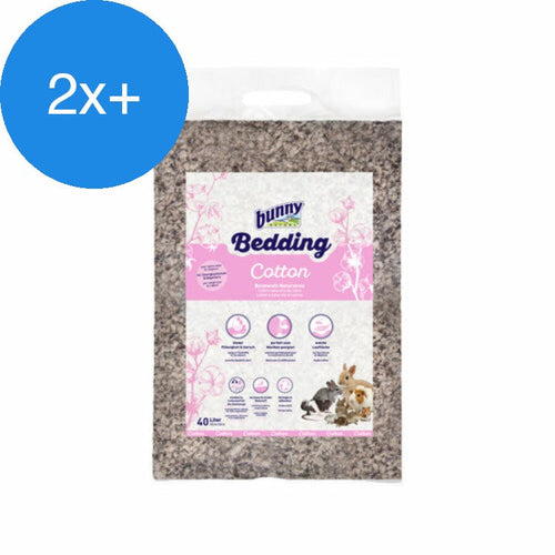 Bunny Nature - Bedding Katoen - Bodembedekking - 40L - Voordeelbundel