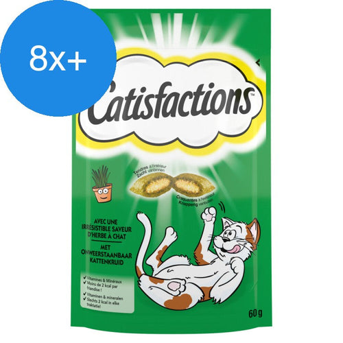 Catisfactions - Kattensnoepjes - Catnip - Kattenkruid - 60g - Voordeelbundel