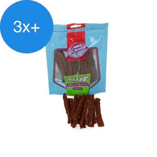 Braaaf - Visstrips met Zalm - Hondensnack - 70g - Voordeelbundel