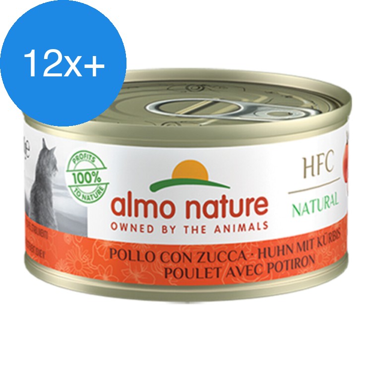 Almo Nature - HFC Natural - Kattenvoer Kip & Pompoen - 70g - Voordeelbundel