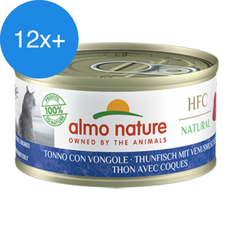 Almo Nature - HFC Natural - Kattenvoer - Tonijn & Mosselen 70g - Voordeelbundel