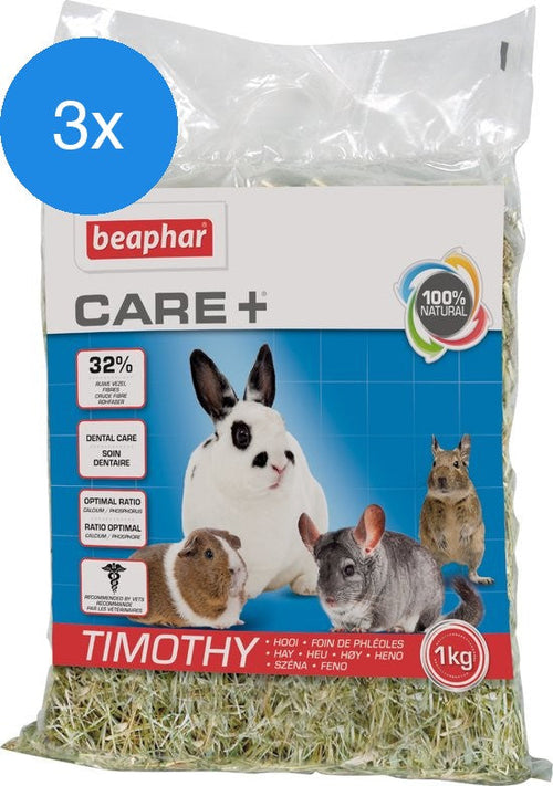 Beaphar - Care+ Timothy Hooi Voordeelbundel - 3 x 1 kg