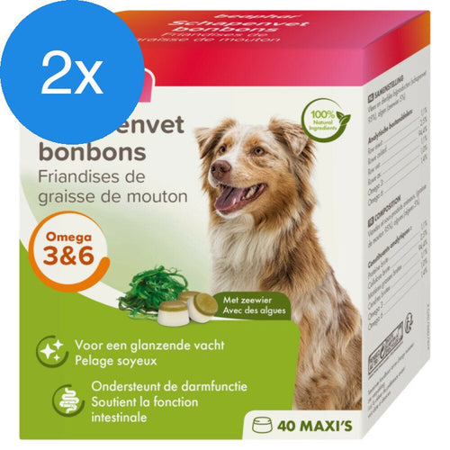 Beaphar - Schapenvet Bonbons Zeewier Voordeelbundel - 2 x 245 g