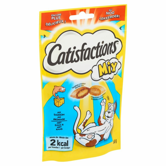 Catisfactions - Kattensnoepjes - Zalm & Kaas - 60g