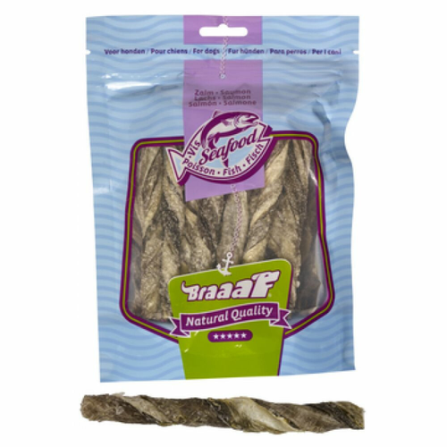 Braaaf – Lachshautsticks 12 cm – Hundesnack – 70 g
