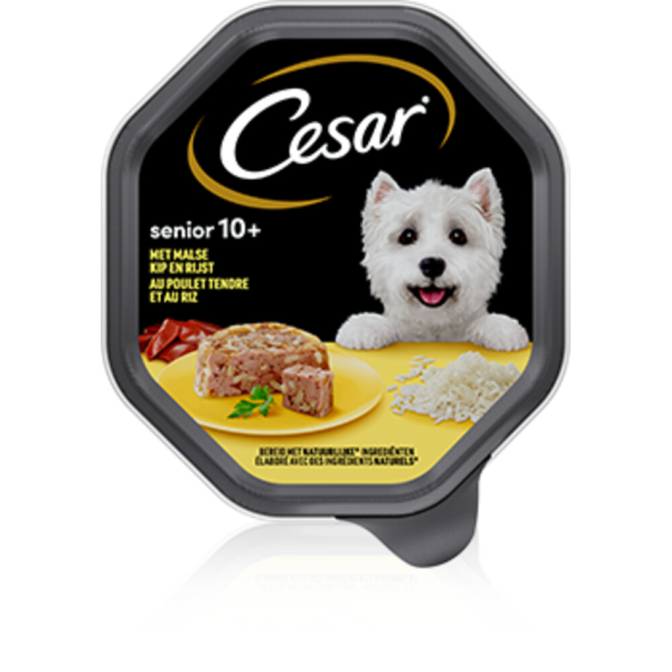 Cesar - Senior in Gelei Kuipje Kip & Rijst - 150g