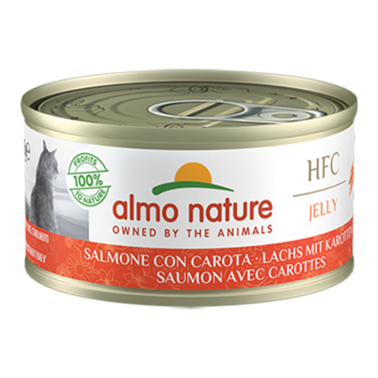 Almo Nature - HFC Jelly - Katzenfutter - Lachs &amp; Karotte - 70g