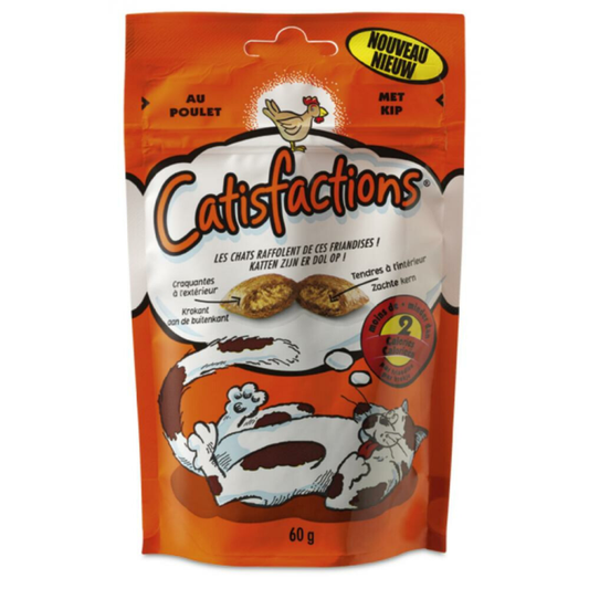 Catisfactions - Kattensnoepjes - Kip - 60g