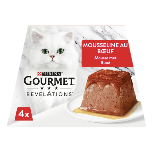Gourmet - Revelations Mousse Beef - Katzenfutter - 4x57g