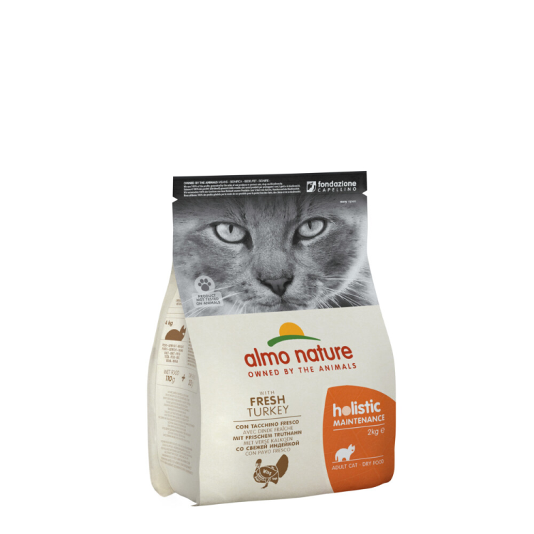 Almo Nature - Holistic Maintenance - Kattenvoer - Kalkoen & Rijst - 2kg