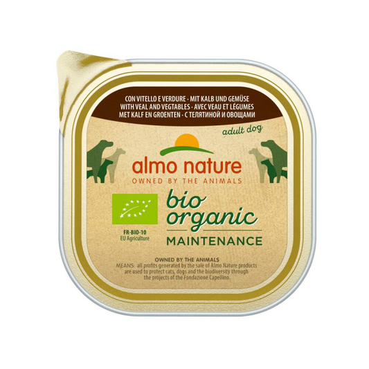 Almo Nature - Bio Organic Maintenance - Hundefutter - Kalb und Gemüse - 300g