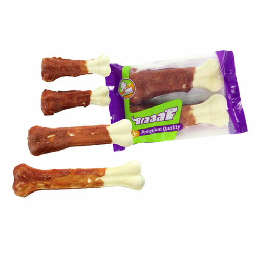 Braaaf – Gepresster Entenknochen 12,5 cm – Hundesnack – 2 Stück