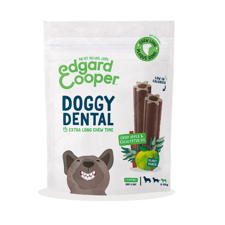 Edgard & Cooper - Hondensnacks - Dental Sticks - Appel & Eucalyptusolie - Small - 7 Sticks