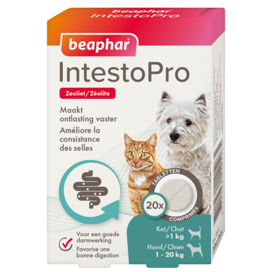 Beaphar - IntestoPro Kat & Hond <20kg - 20 tabletten