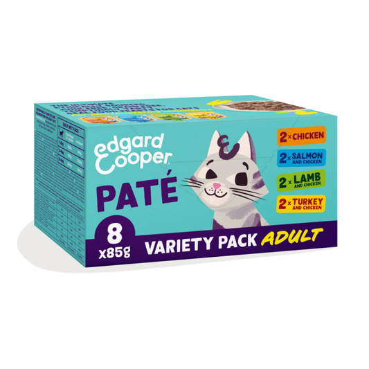 Edgard & Cooper - Kattenvoer - Adult - Multipack - Pate - 8x85g