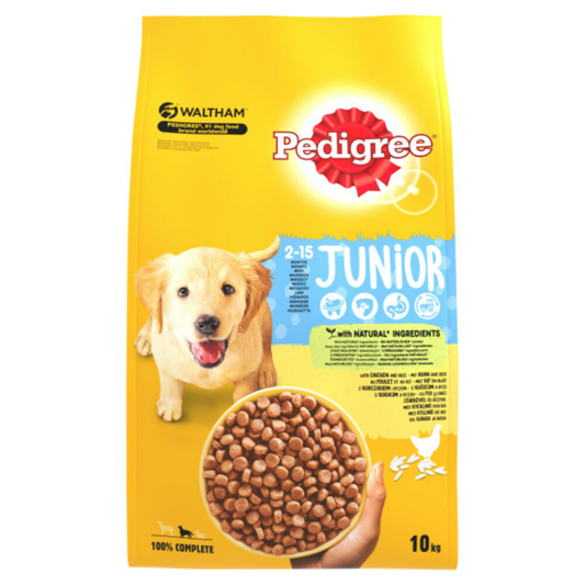 Pedigree - Vital Droogvoer Junior Kip & Rijst - Hondenvoer - 10kg