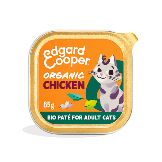 Edgard & Cooper - Kattenvoer - Adult - Biologische Kip in Pate - 85g