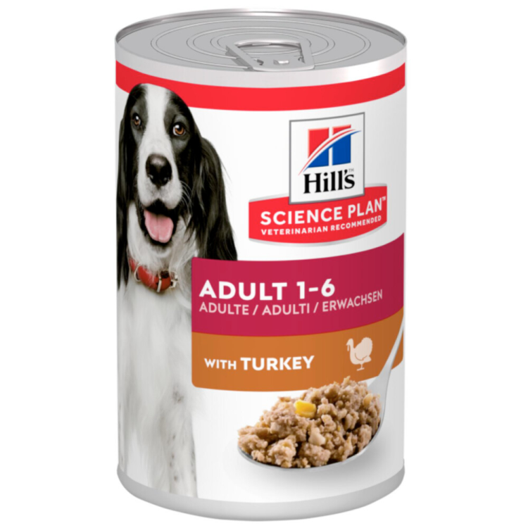 Hill's Canine - Science Plan - Dog Food - Tin - Adult - Turkey - 370g