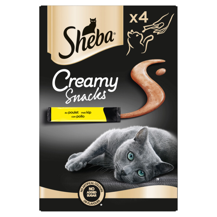Sheba - Cremig - Katzensnacks - Huhn - 4 Stk