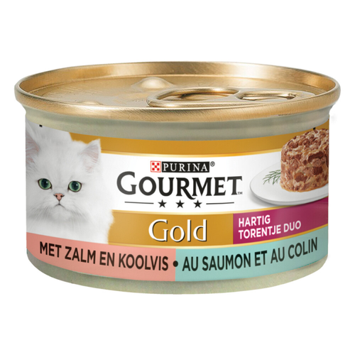 Gourmet - Gold Tin Savory Tower Salmon - Cat Food - 85g