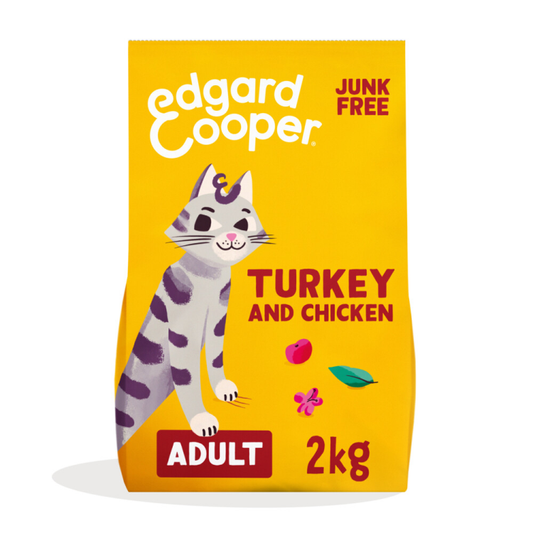 Edgard & Cooper - Kattenvoer - Droogvoer - Adult - Kalkoen & Kip - 2kg