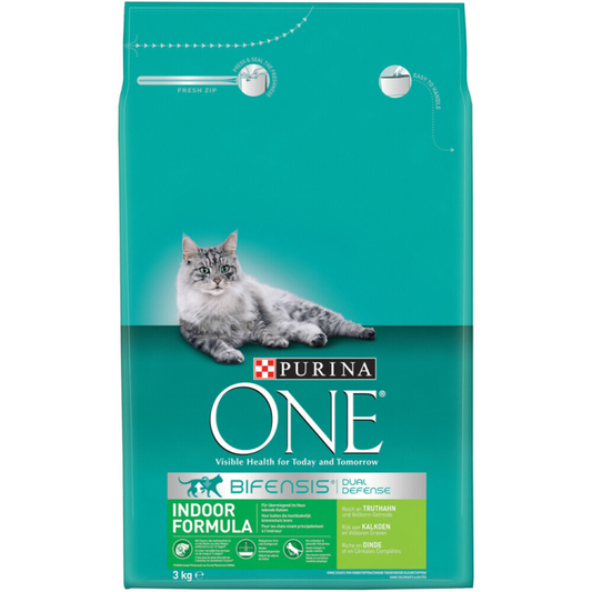 Purina One - Indoor Kalkoen - Kattenvoer - 3kg