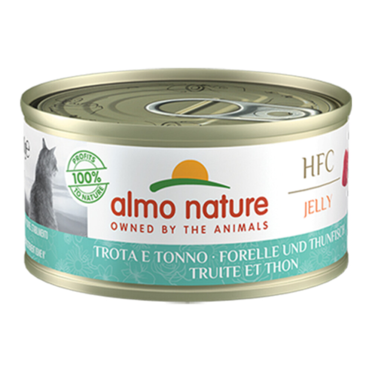 Almo Nature - HFC Jelly - Katzenfutter - Forelle und Thunfisch - 70g