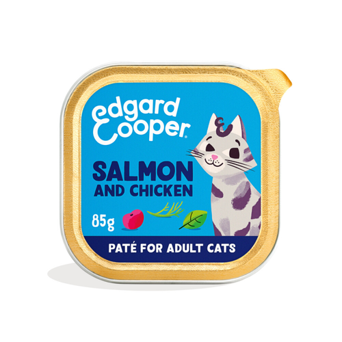 Edgard &amp; Cooper - Cat Food - Adult - Salmon &amp; Chicken in Pate - 85g