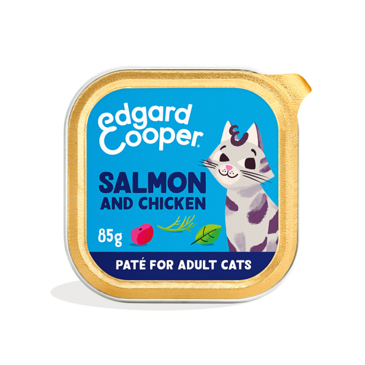 Edgard &amp; Cooper - Katzenfutter - Adult - Lachs &amp; Huhn in Pate - 85g