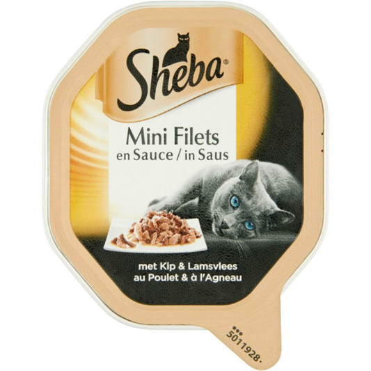 Sheba - Mini Filets - Kuipje - Kip & Lam in Saus - 85g