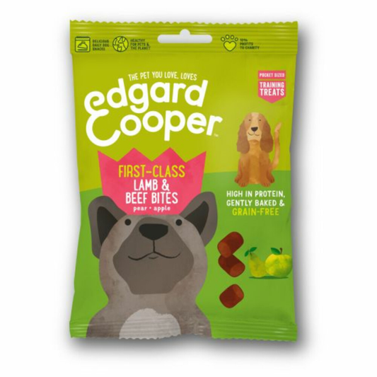 Edgard &amp; Cooper - Hundesnacks - Training Bites - Lamm und Rind mit Birne und Apfel - 50g