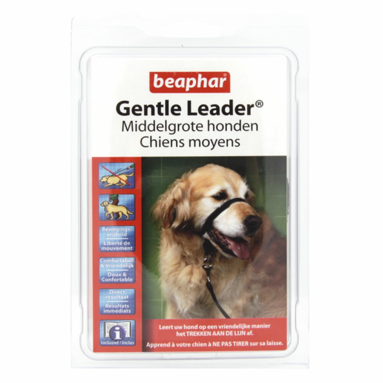 Beaphar - Gentle Leader Zwart - Maat M