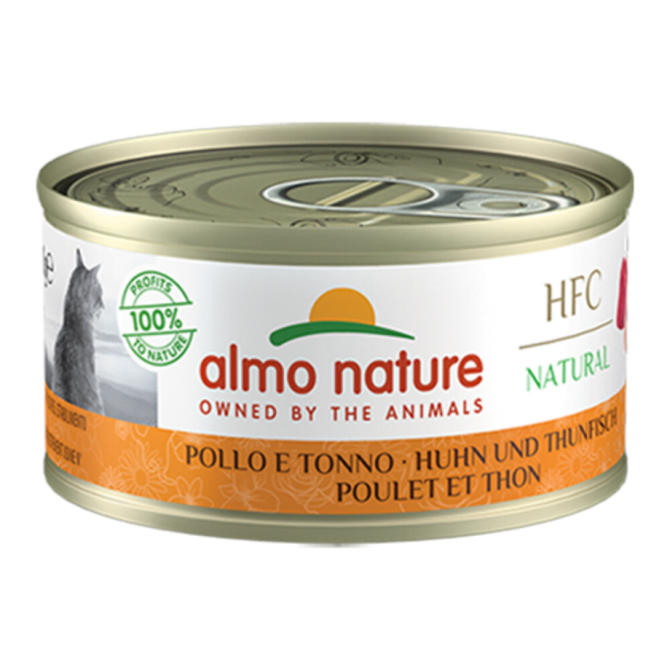 Almo Nature - HFC Natural - Katzenfutter Huhn &amp; Thunfisch - 70g