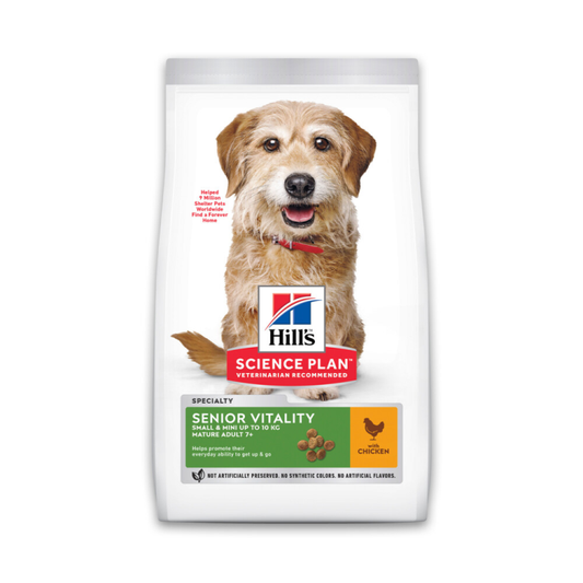 Hill's Canine - Science Plan - Hondenvoer - Senior 7+ Vitality - Small - Kip - 1,5 kg
