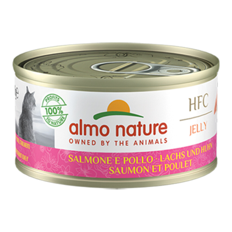 Almo Nature - HFC Jelly - Katzenfutter - Lachs &amp; Huhn - 70g