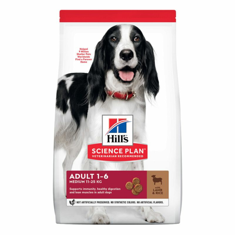 Hill's Canine - Science Plan - Dog Food - Adult - Medium - Lamb &amp; Rice