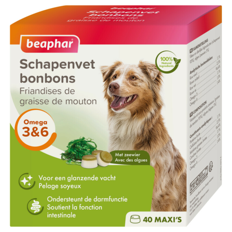 Beaphar - Schapenvet Bonbons - Zeewier - 245g