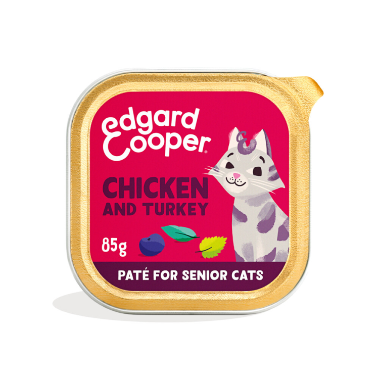 Edgard &amp; Cooper - Katzenfutter - Senior - Truthahn &amp; Huhn in Pastete - 85g