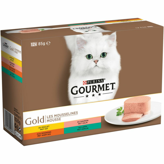 Gourmet - Goldmousse - Katzenfutter - 12x85g