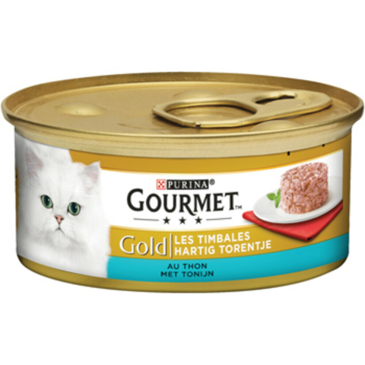 Gourmet - Gold Hartig Torentje Tonijn - Kattenvoer - 85g