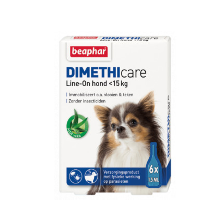 Beaphar - Dimethicare Line-on - Hund <15kg - 6 Pipetten 